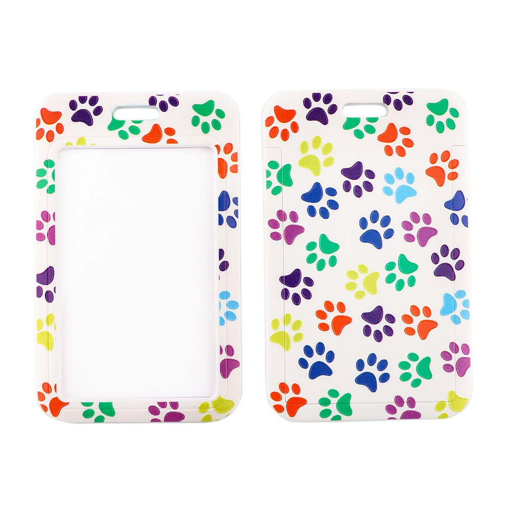 CB0193 Dog Paw moda smycz na szyje smycz posiadacz karty odznaka klawisz telefonu pierścień ID etykieta z imieniem pielęgniarka pokrowiec na karty materiały biurowe: 5
