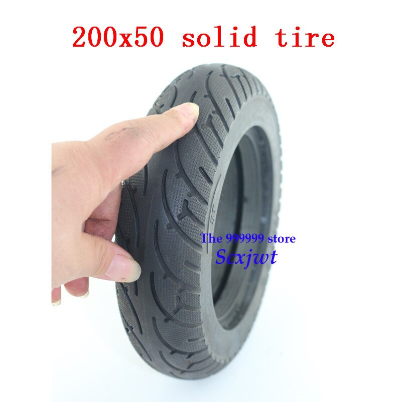Good Tires 200x50 Solid Tire with Grooves for 8'' Electric Scooters 200*50 Solid Tyre motor