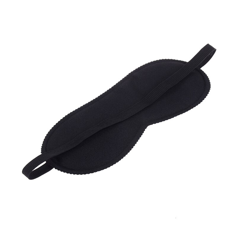 Masque pour les yeux de sommeil couverture pour les yeux ombre Patch pour les yeux multi-usage maquillage bandeau broderie velours bandeau pour les cheveux doux Portable bandeau: Black