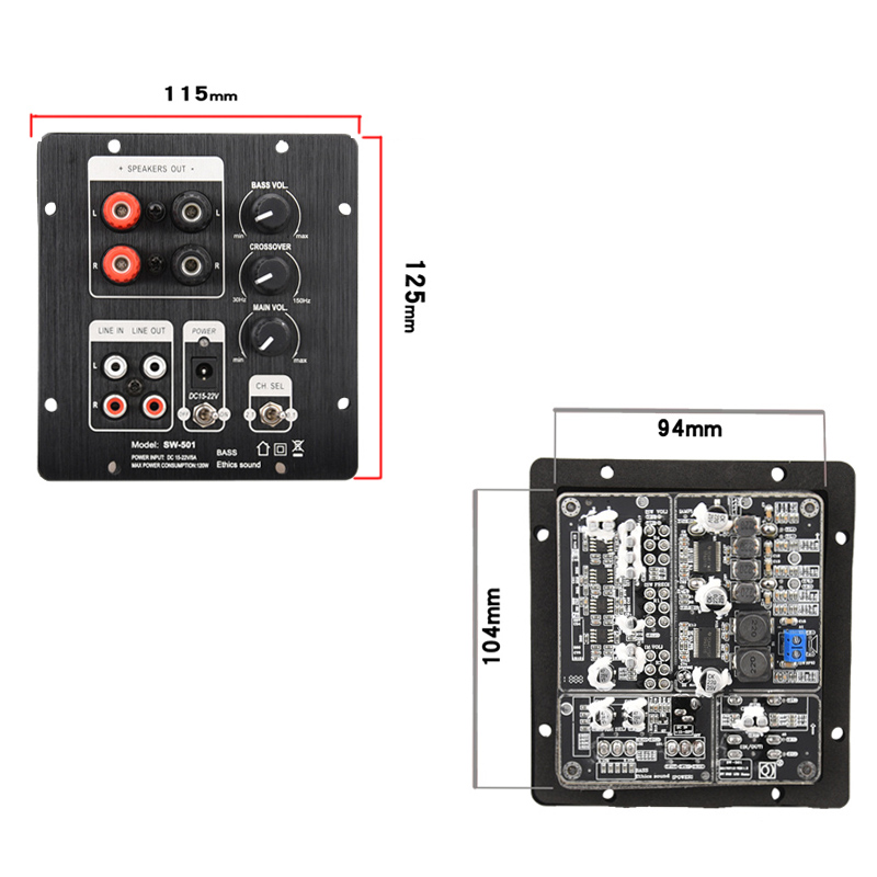 2,1 2,0 Subwoofer Lautsprecher Verstärker Bord TPA3118 Audio Verstärker Board 30W x 2 + 60W Sub AMP Mit unabhängige 2,0 Ausgang H174