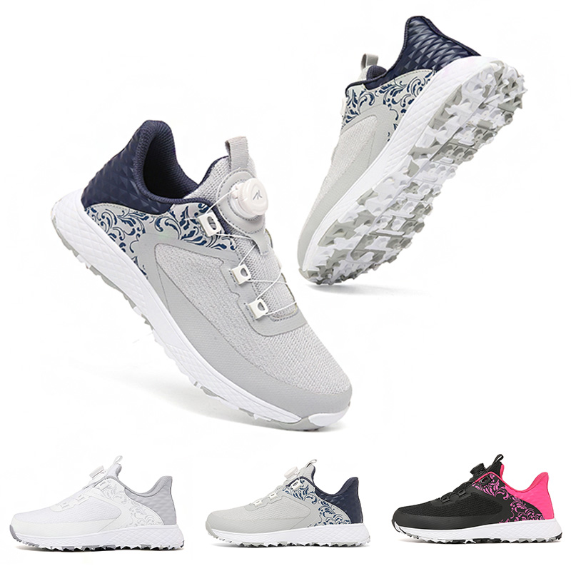 Zapatos de golf profesionales sin tachuelas para mujer, zapatos deportivos cómodos y transpirables ligeros, zapatos de entrenamiento