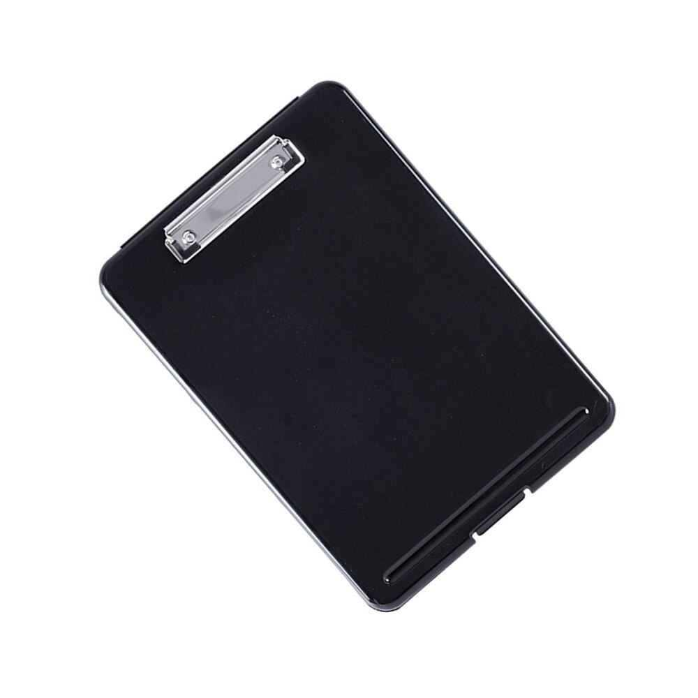 A4 Clipboard File Clip Hardboard Paper Holder Memo Folders Board Pencil A4 Paper Container Box for Home School Office (T