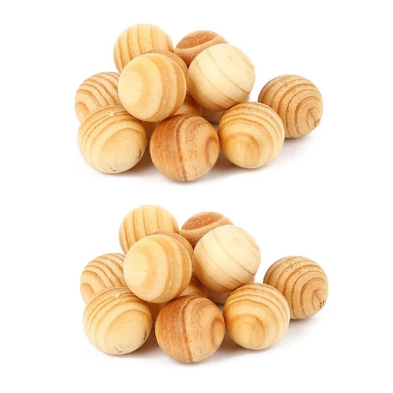 4X Natural Cedar Wood Moth Balls Lavender Camphor Repellent Wardrobe Clothes Drawer