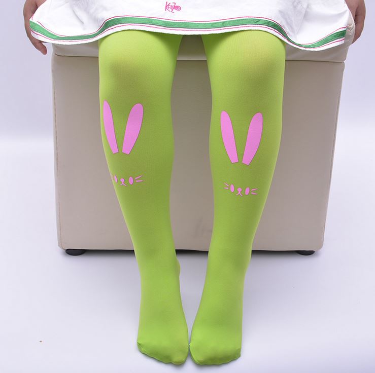 Nuevas medias calientes de las medias de las muchachas de los cabritos del bebé de la historieta linda del Ballet suave de la oreja del conejo