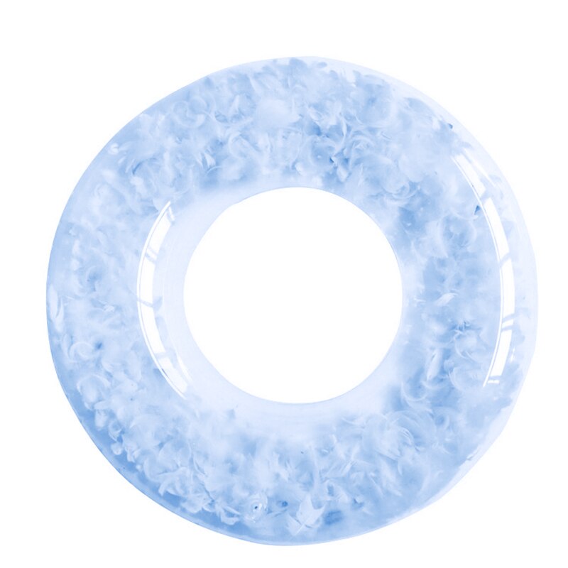 Flotador inflable para piscina de 7 tamaños, anillo de goma circular, EN LA Piscina , juguetes, colchón de agua, cama de playa para adultos y niños: blue 80 cm