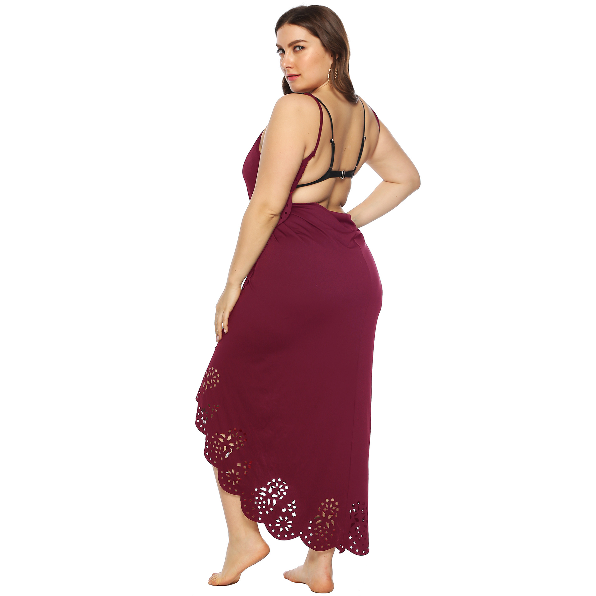 Tunieken Voor Het Strand Pareo Mesh Cover Up Badpak Vrouwen Zomer Jurk Kimono Baden Stand Grensoverschrijdende Grote Maat dames Kalebas