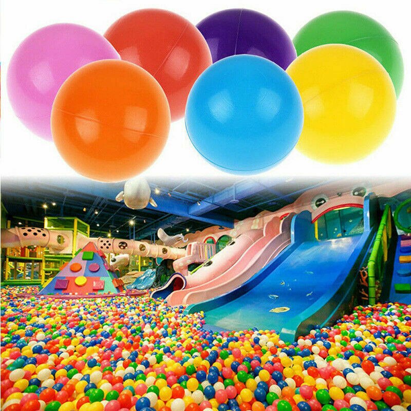 100pcs Play Balls Soft Plastic Non-Toxic Phthalate-Free Crush-Proof Pit Balls Baby Kids Toy Swim Pit Toys