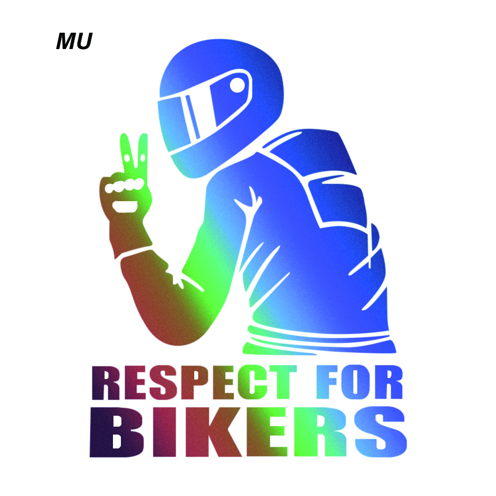 Respect Biker Sticker voor op auto motorfiets vinyl 3D stickers motorfiets vinyl 3D stickers en stickers motorfiets accessoires