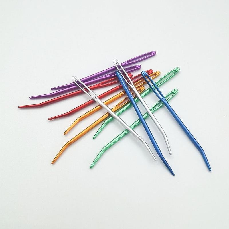 2PCS Large Eye Blunt Sewing Needles Cross Stitch Knitting Needle Handmade Leather Embroidery Thread Needle Sewing Accessories
