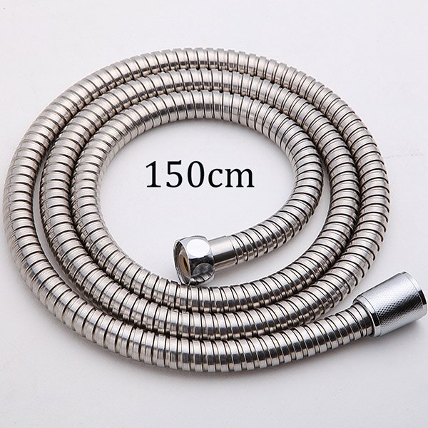 Chrome Shower Faucet Fix Arm Brass Brass Wall Ceiling Mounted Ceiling: 150cm Hose