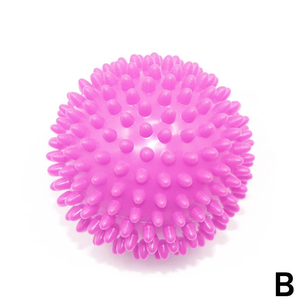 Gelb Fitness Faszie Ball Massage Ball muskel entspannung Massage Ball Ball igel Griff Fitness wirbelsäule akupressur Ball ba F8K1: Fitness Ball B