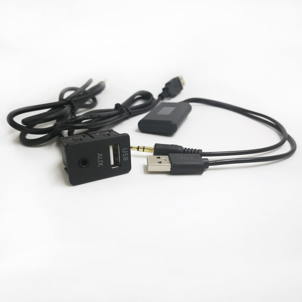 Biurlink universal bil trådløs bluetooth 5.0 musik  mp3 adapter aux/rca usb musik forlæng ledningskabel til bmw til toyota