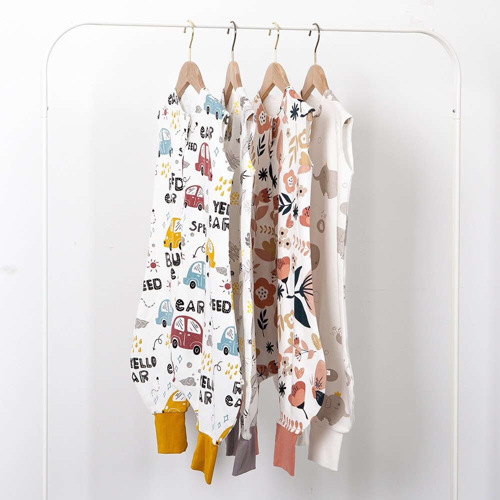 Baby Slaapzak 28-32 ℃ Zomer Koele Vest Kids Slaap Zak Jongens Meisjes 100% Katoen Ademend Slaapzak baby Anti Tipi