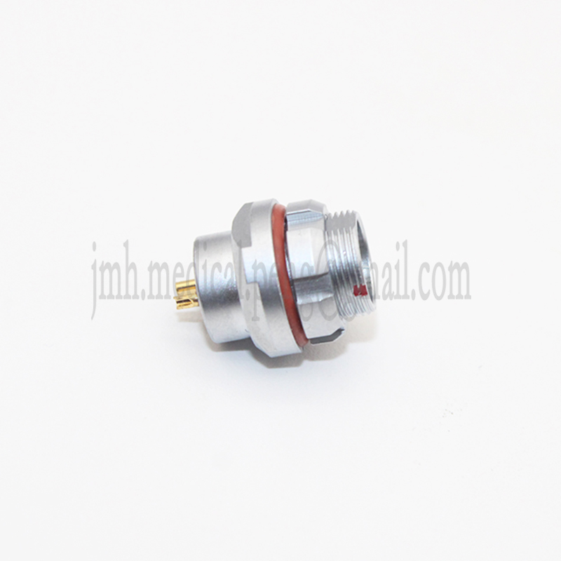 Compatible Fischer 102 M9 0F 2 3 4 5 7 9Pin Short Push-pull Self-locking Round Plug Socket Half-moon Positioning Pin Connector: army green / 2P