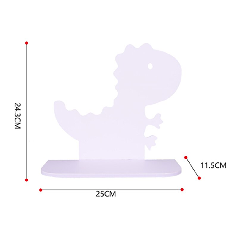 Estante de almacenamiento nórdico colgante con forma de dinosaurio de madera, estantes de almacenamiento, Decoración habitación de cumpleaños, JJJSN11531