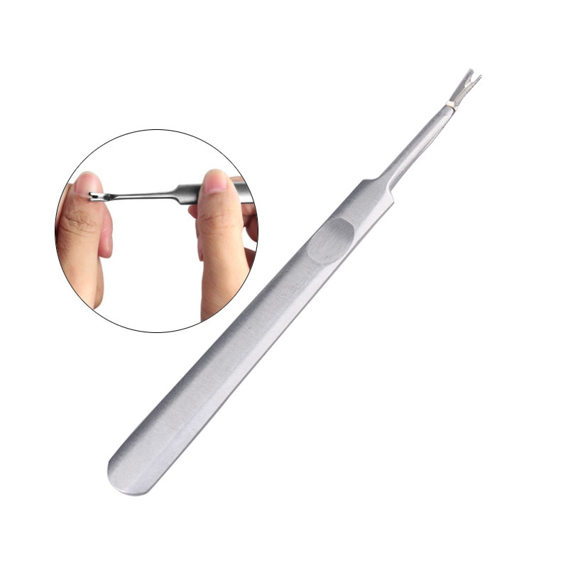 Rvs Cuticle Pusher Voor Manicure Gereedschap Accessoires Voor Nail Art 1 Stuks Nagels Cuticle Pusher Gereedschap