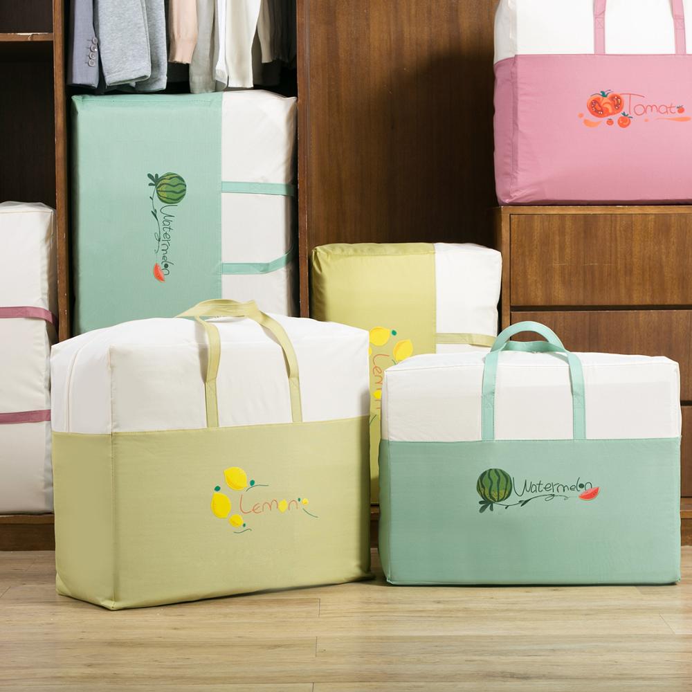 Sac de rangement pour vêtements couverture, sac de rangement pour vêtements couverture, boîte de rangement pour vêtements couette oreiller sacs de rangement pour bagages de voyage housse anti-poussière 1pc