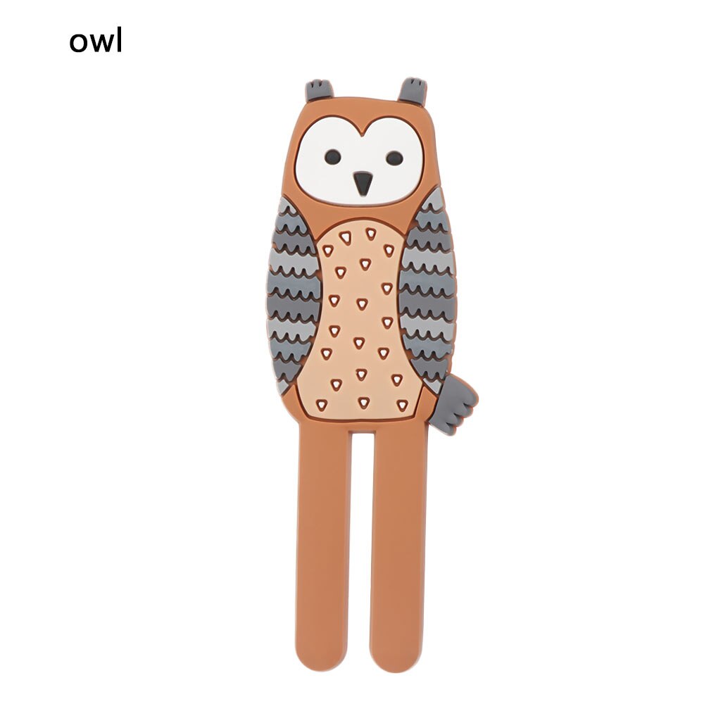 Verwijderbare Leuke Cartoon Vorm Koelkast Sticker Magneten Magnetische Sleutelhouder Dier Been Haken Decoratieve Haak: owl