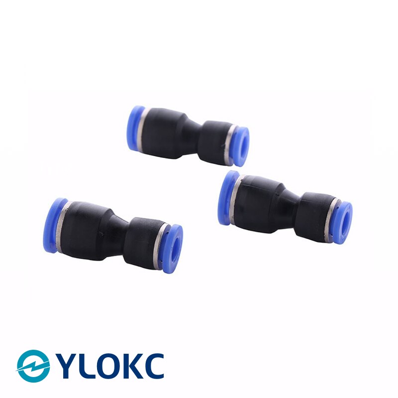 Quick Pneumatic Fittings Plastic Connector PG 4/6/8/10/12/14mm High Pressure Hose Variable Diameter Air Pipe Straight Butt Joint