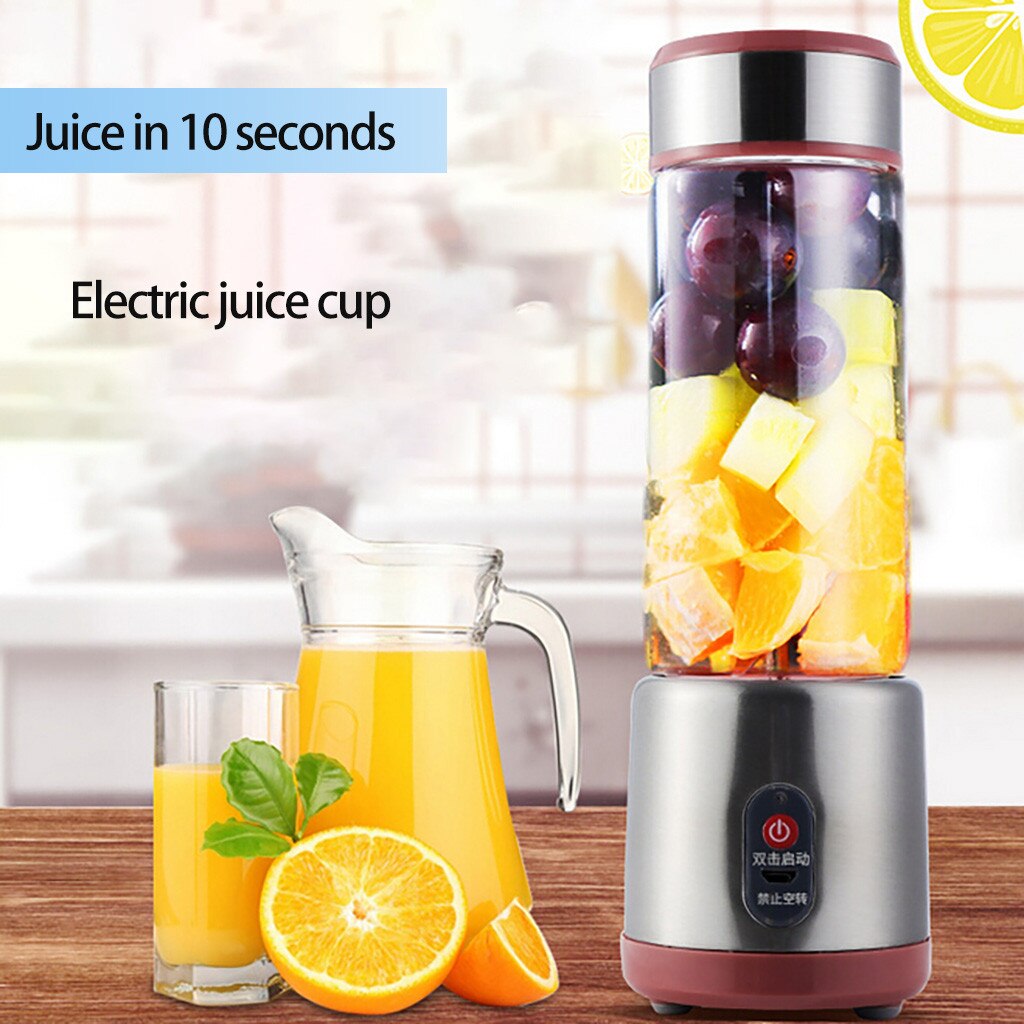 500 ML Draagbare Multic Sap Maker Fles Cup Elektrische USB Oplaadbare Blender Mini Sap Cup Sapcentrifuge Accessoires tool: Default Title