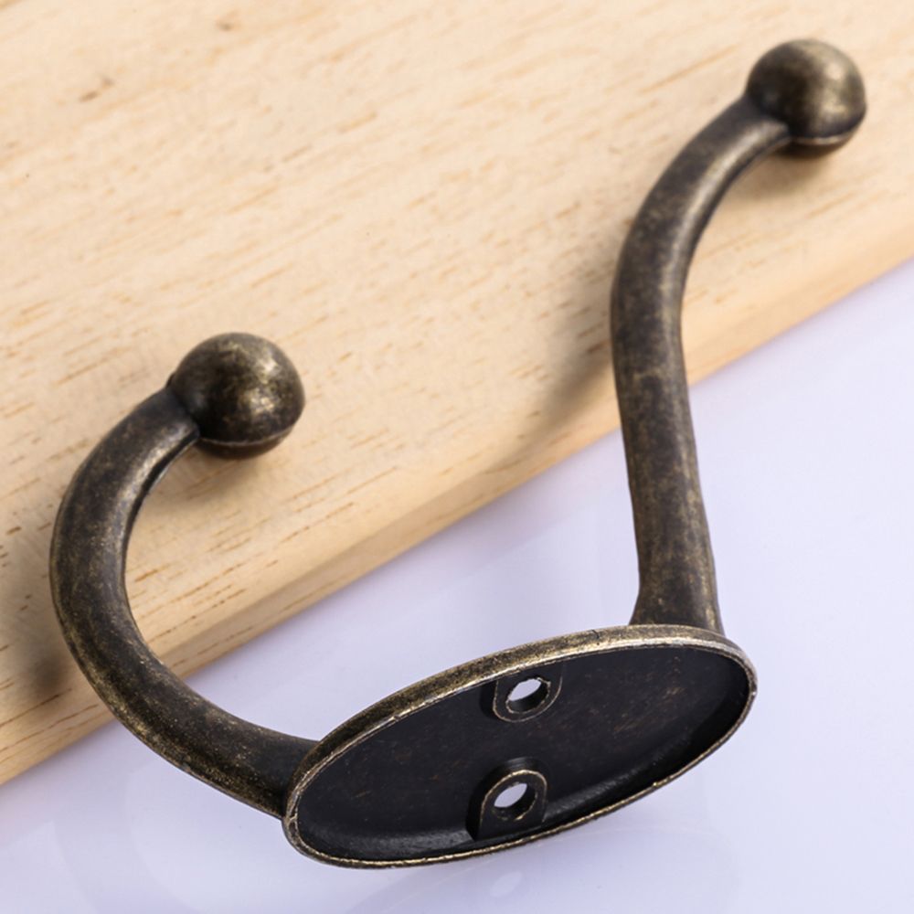 Jahrgang KleiderbüGel Haken Legierung Bronze- Tuch Mantel Tasche Hütte Hängen Haken Schlecht Küche Anitque Gestelle mit Schrauben Tür Halfter