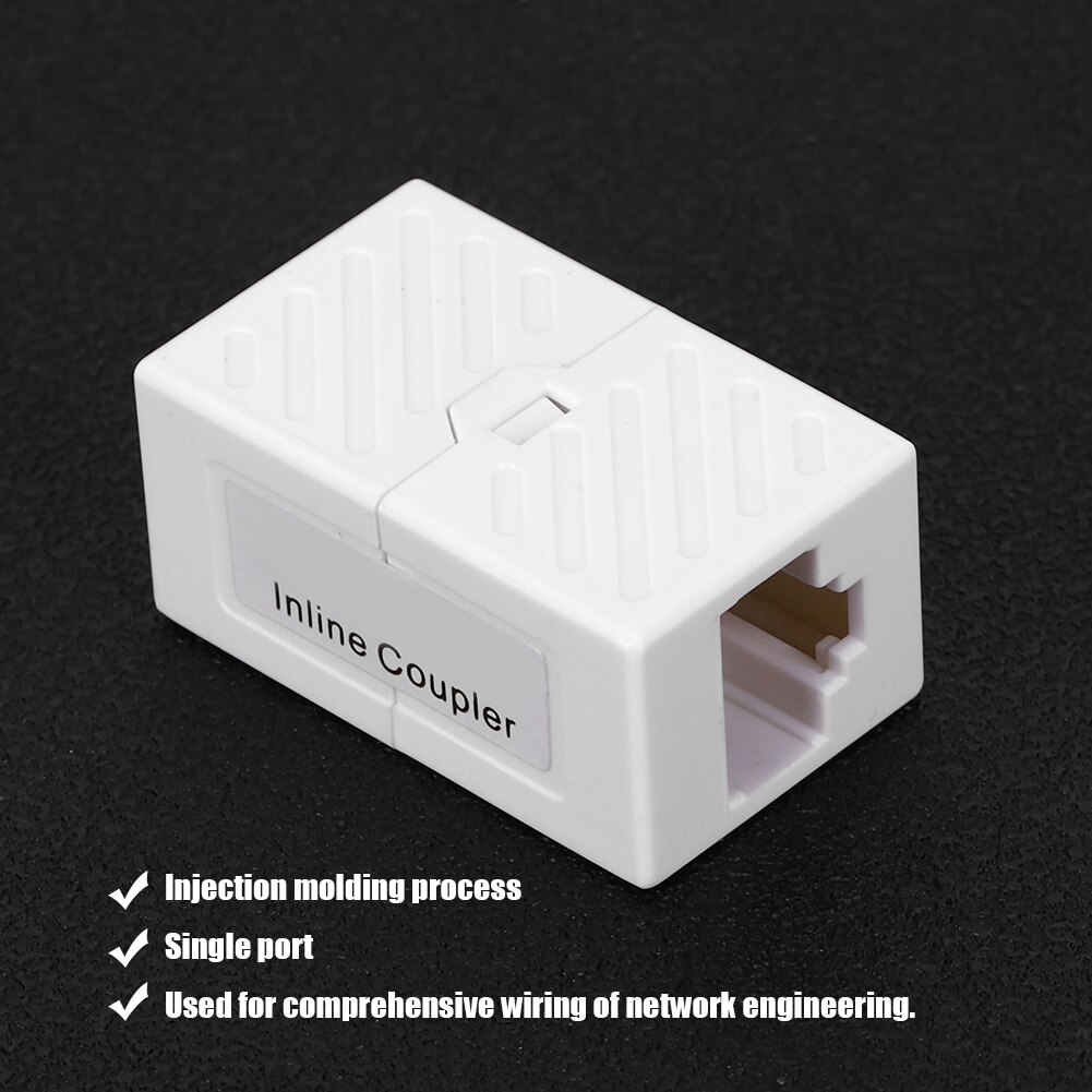 2Pcs Network Cable Information Module RJ45 Straight-Through Single-Port Network Module CAT5E Wiring Accessories