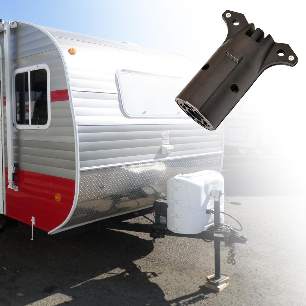 Trailer Adapter Round High Strength 7Pin to 4Pin Universal Trailer Connector for Motorhome