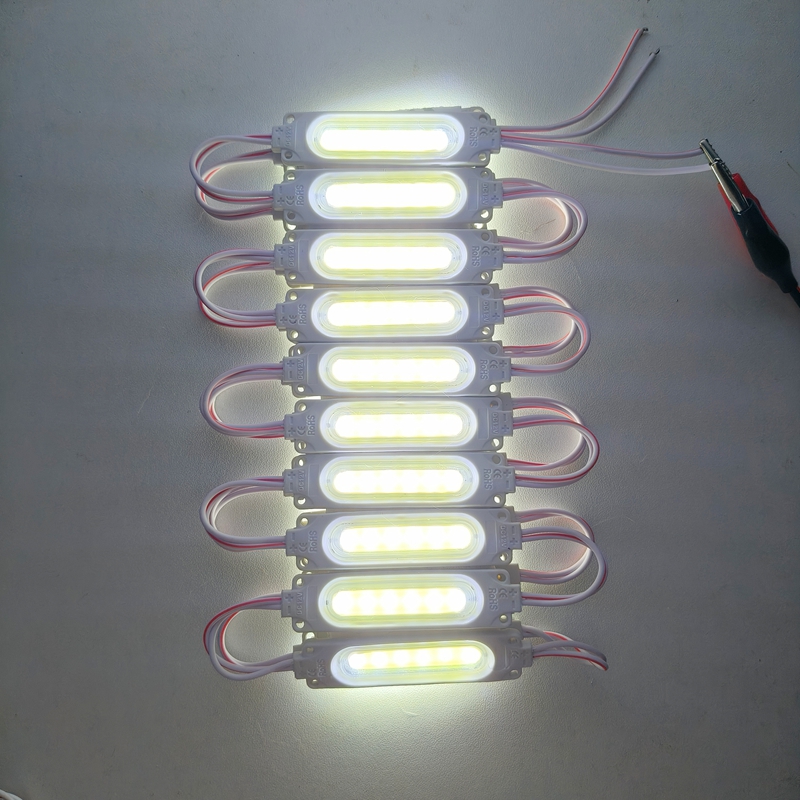20pcs/lot Injection with Lens COB LED Module Waterproof LED Back Light Backlight for Sign Channel Letter DC12V 24V 2W IP68: Burgundy