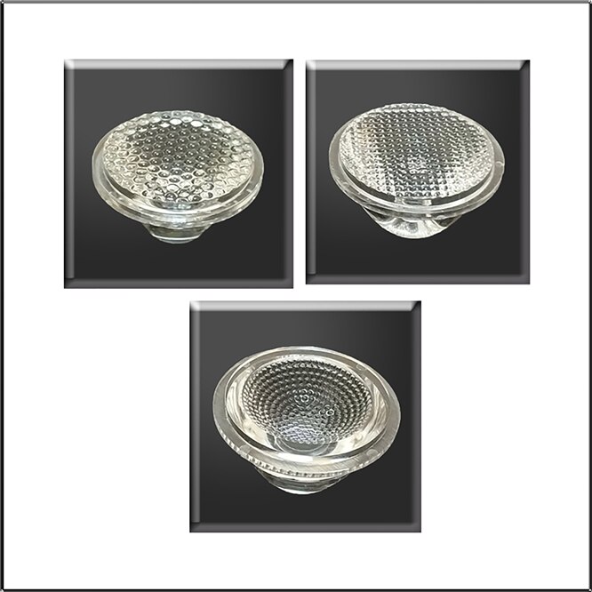 High 50pcs 30/45/60/120 Degree Fine bead surface LED Lens Reflector Collimator LED Light Lamp Bulb Diameter 20mm