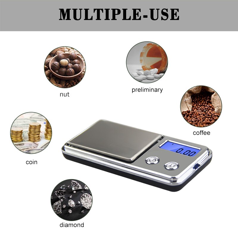 100g*0.01g mini sieraden zakweegschalen, zeer nauwkeurige elektronische weegschalen voor het wegen van gouden en diamanten sieraden
