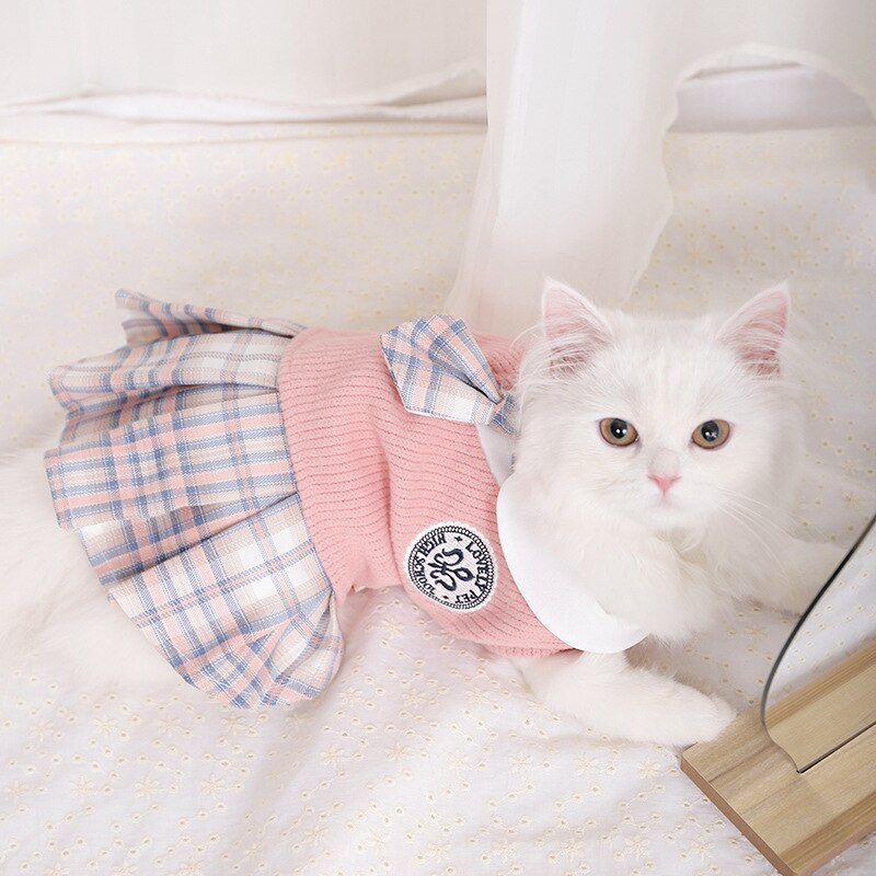 Simpatici vestiti per gatti per l'autunno inverno caldi gatti adorabili per la pelle abbigliamento per Ragdoll blu gatto gattino vestire ropa para gato