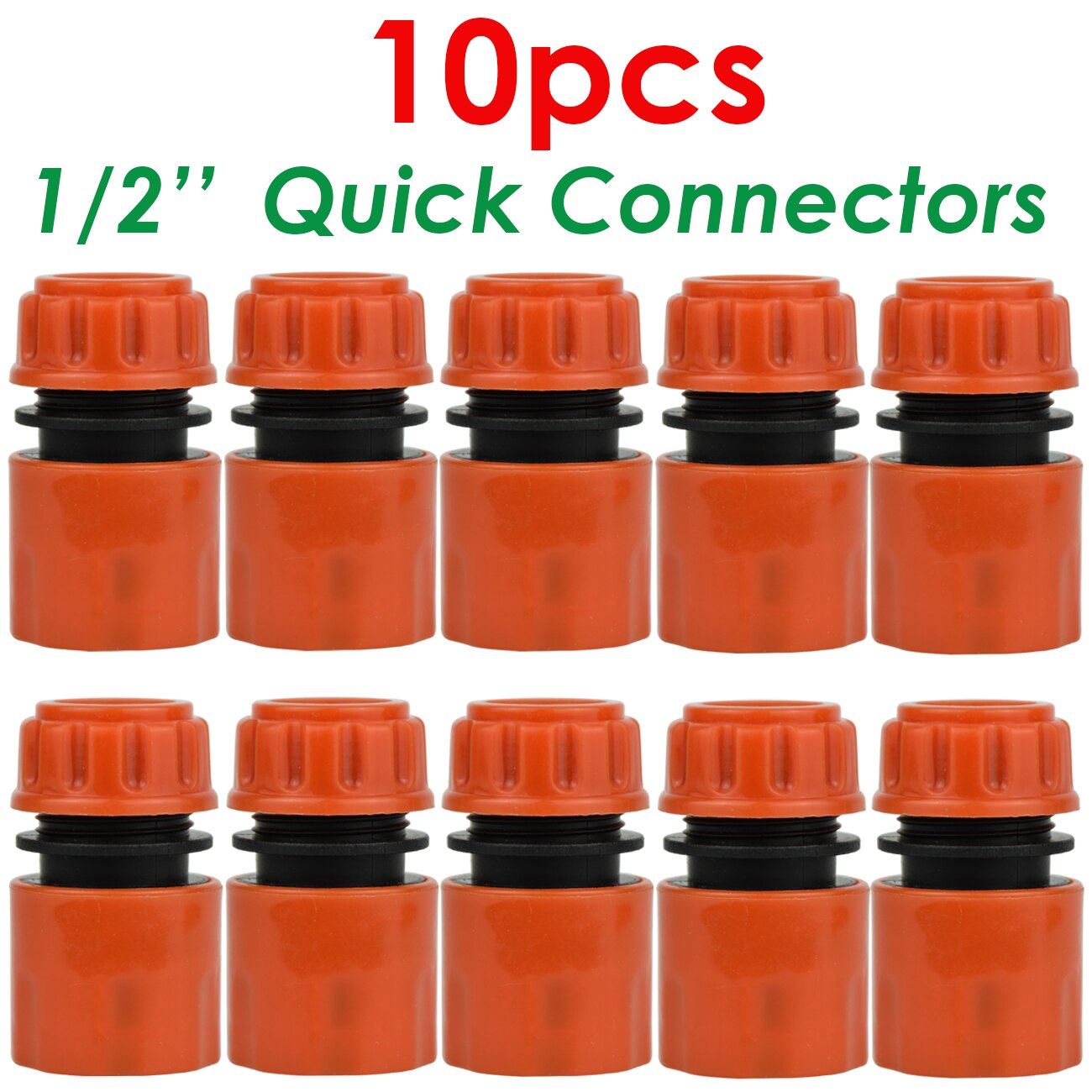 KESLA 1/2 cal wąż kran ogrodowy przewód węża wodnego 16mm szybkie złączka w/ 1/2 ''i 3/4'' adapter robić naprawy podlewanie cieplarnianych: KSL01-369-10szt