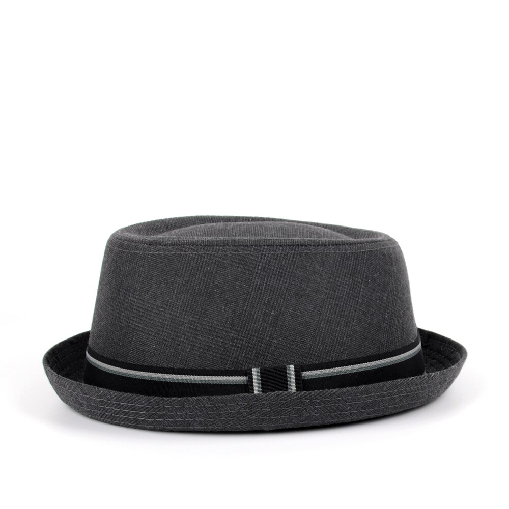 Mannen Fedora Hoed Platte Pork Pie Hoed Voor Gentleman Vader Bowler Porkpie Jazz Hoed Grote Maat Sml Xl