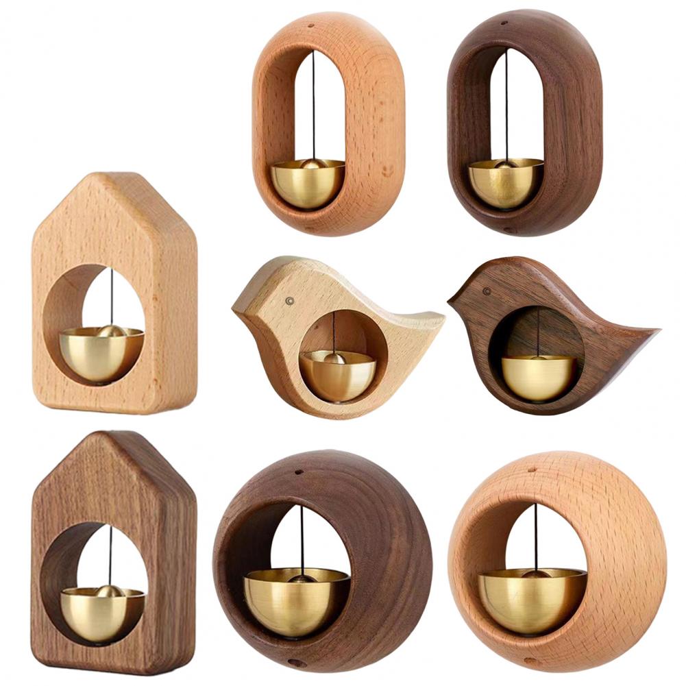 Holz Durcheinander Ladenbesitzer Glocke Lauter Tonne Haustür Hängende Glocke Windspiel Magnetische Türöffnung Türklingel Heimdekoration