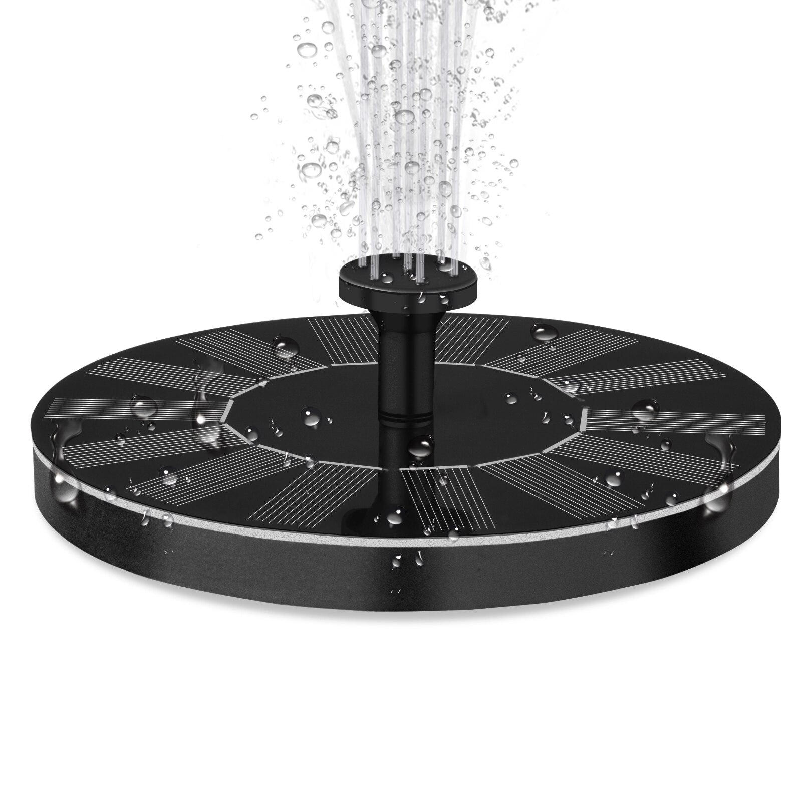 3.7V-10V /1.2W-3.5W Solar Fountain Floating Fountain Swimming Pool Water Pump Solar Panel LED Colorful Lights Shower Fountain: as shows 7V 1.4W