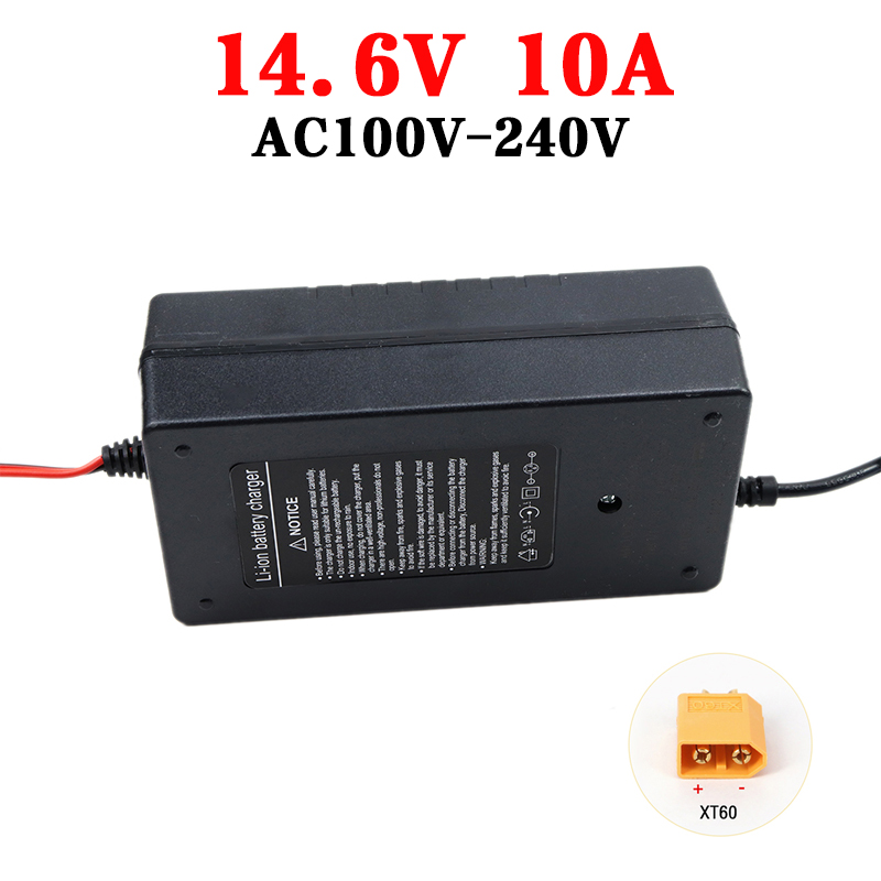 12v batterilader 14.6v 5a 10a 20a lifepo 4 lader 12v 24v hurtigladende litiumbatterilader til bil 12.8v høystrømsadapter: Blå