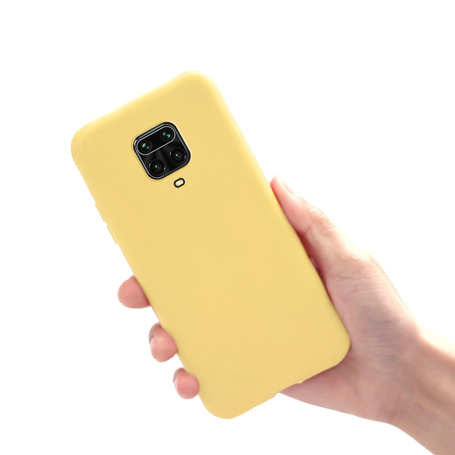 Coque de téléphone en silicone couleur bonbon, étui souple pour Xiaomi Redmi Note 9 Pro, Fundas pour Xiomi Redmi Note 9S 9Pro Max Note9S: Néoprène / YELLOW