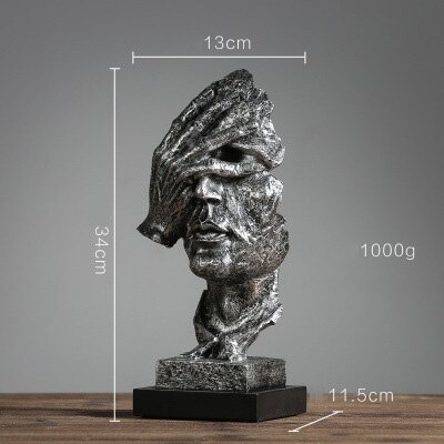 Moderne statuer abstrakte ansigter kunst stuer antikke boliginventar og dekorationer i nordeuropa: 8