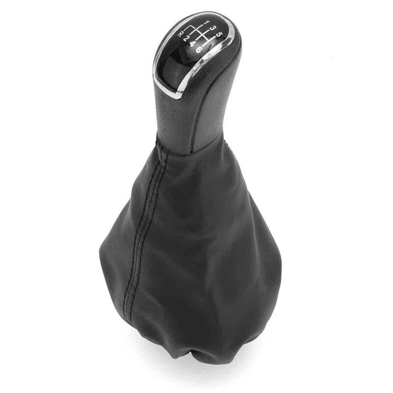 5 Speed 6 Gear Car Shift Gear Knob with Leather Boot For Mercedes Benz W203 S203 Car Styling: 6speed leather