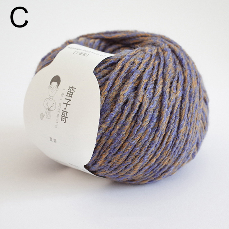 Fil de laine 20% laine 80% acrylique tricoté à la main, 55G/m, épais et moyen: MULTI