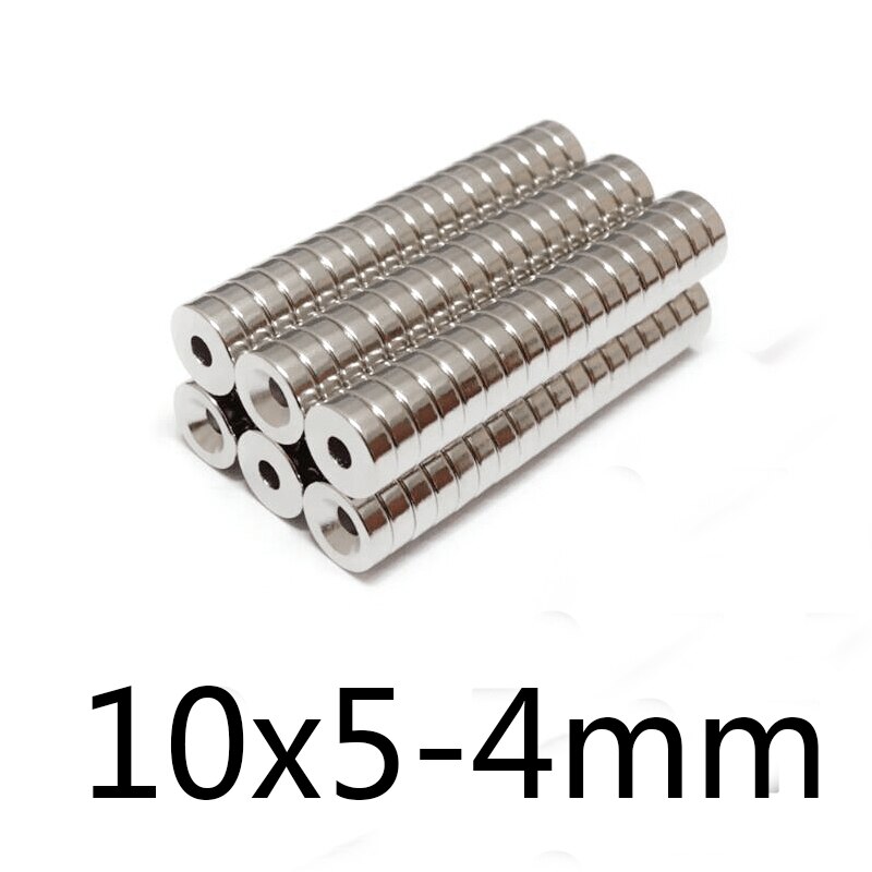 10/20/30PCS 10x5-5mm Stong Neodymium Magnets Disc 10x5 mm Hole 5mm Minor Diameter Magnet Round Countersunk Magnetic 10*5-5mm