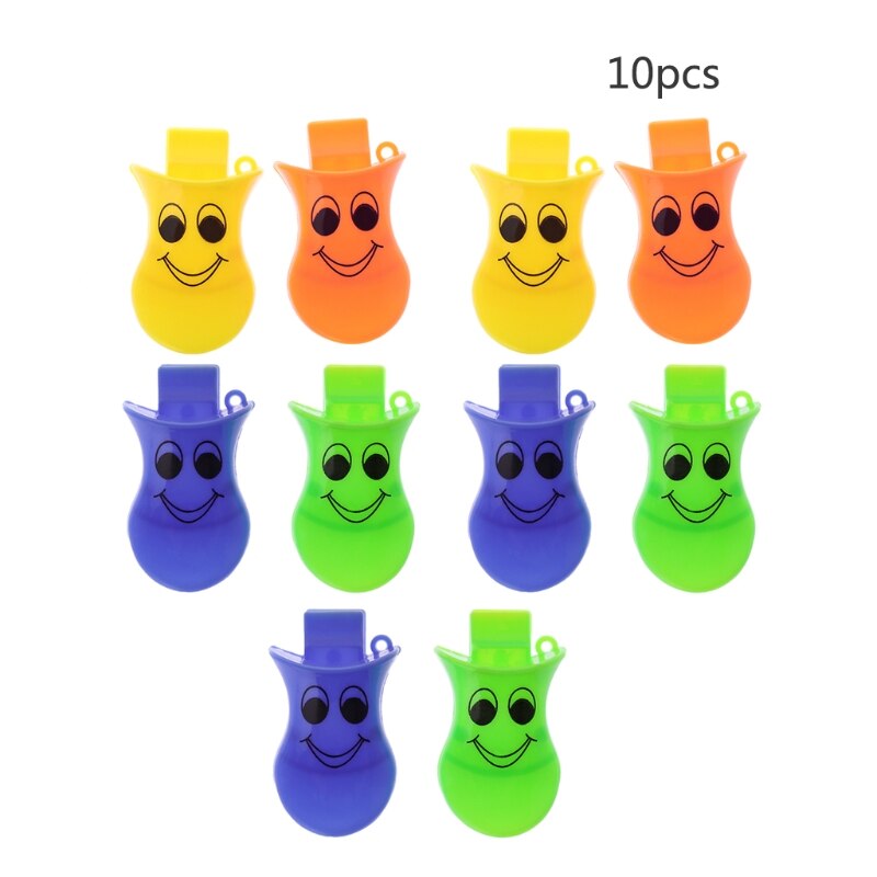 10 stuks Plastic Eend Quacker Fluitjes Party Gunst Bag Filler Kinderen Kinderen Speelgoed