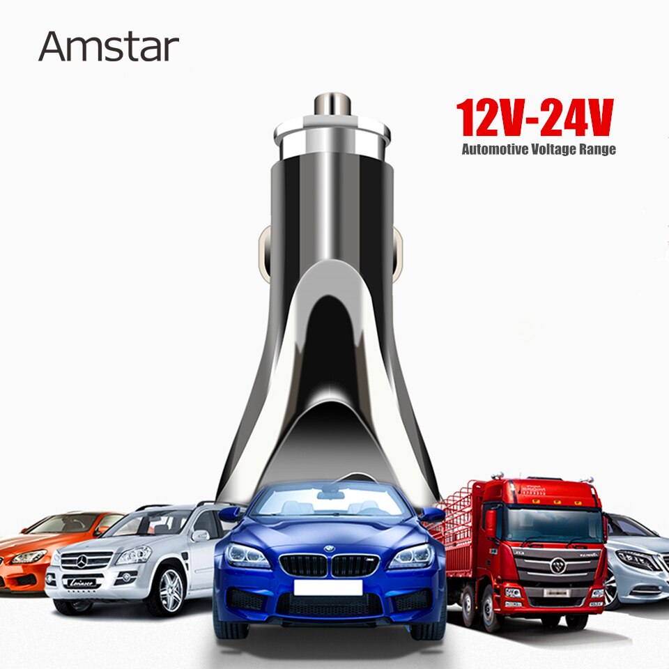 Amstar-cargador USB de teléfono móvil para coche, dispositivo de carga rápida de 48W, 4,0, 3,0, para iPhone, Xiaomi, Huawei, QC4.0, QC3.0, tipo C, PD, 30W