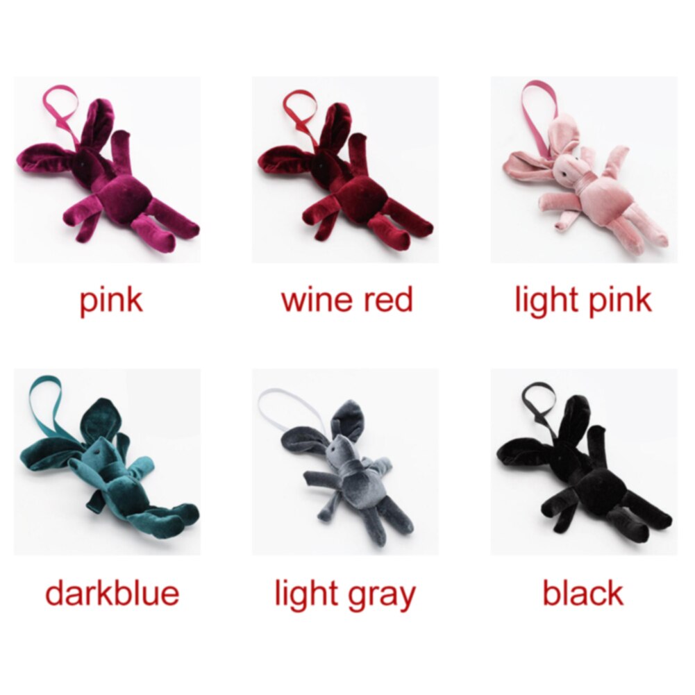 Knuffel Konijn Wishing Bloemen Met Band Pp Katoen Pop Lange Benen Kids Koreaanse Stijl Knuffel Bunny Meisjes leuke