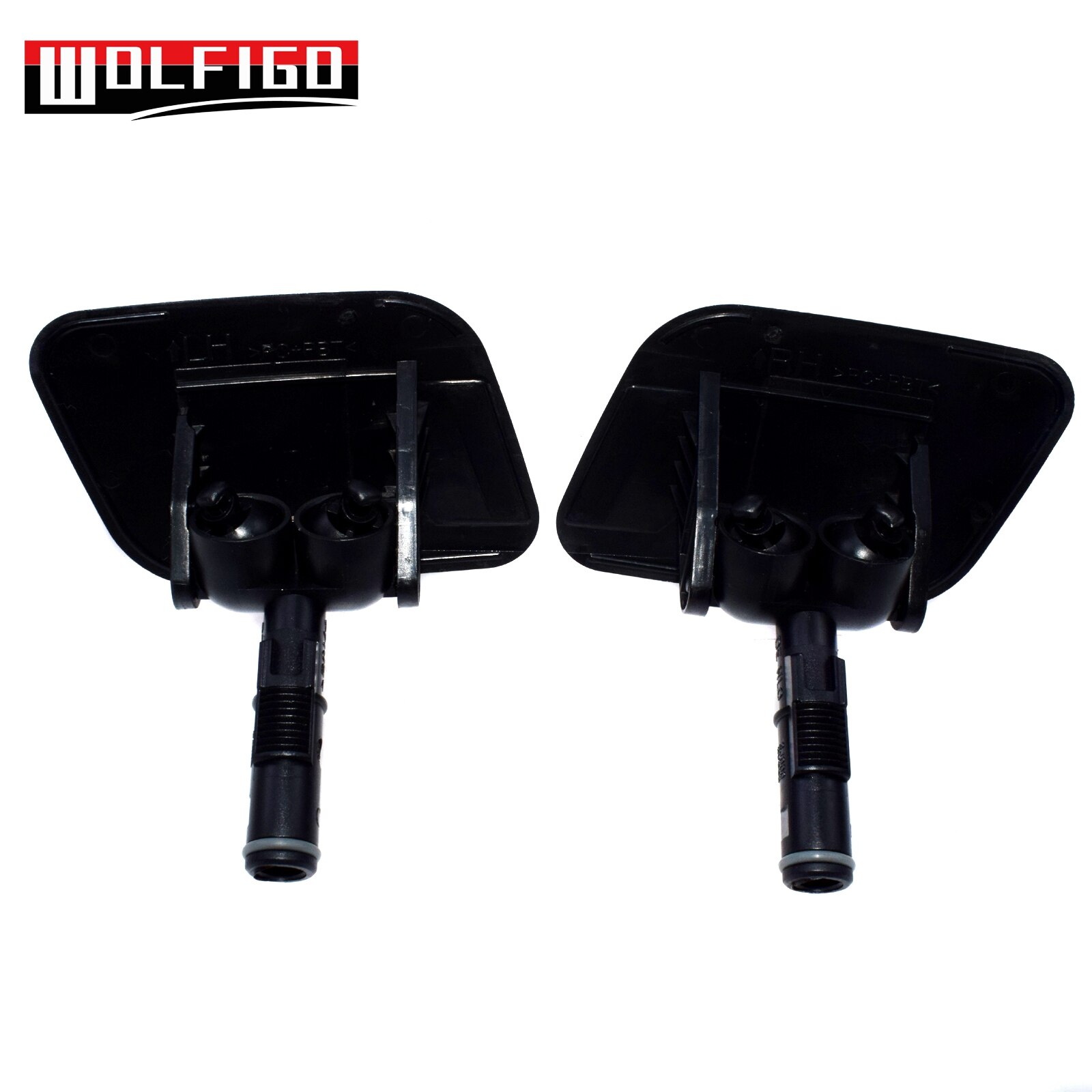 Wolfigo 1 pc/ 2 stuks links rechts zwarte motorkapsproeier voor hyundai  ix55 veracruz 2007 98680-3 j 000,98690-3 j 000