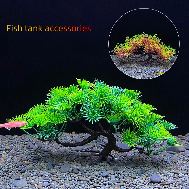 Aquarium Bonsai Boom, Plant, Aquarium Decoratie, Kunstmatige Plant, Bloem Decoratie, Beta Goudvis Decoratie, Zoetwater