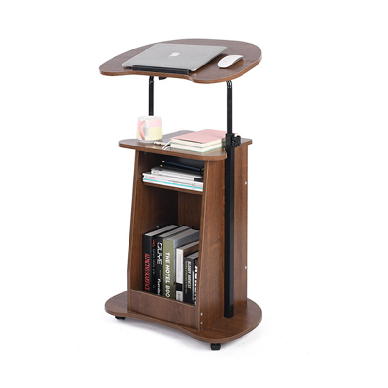 Lifting Laptop Computer Desk Vertical Mobile Meeting Training Podiums Height Adjustable Standing Lectern Bed Sofa Side Desk