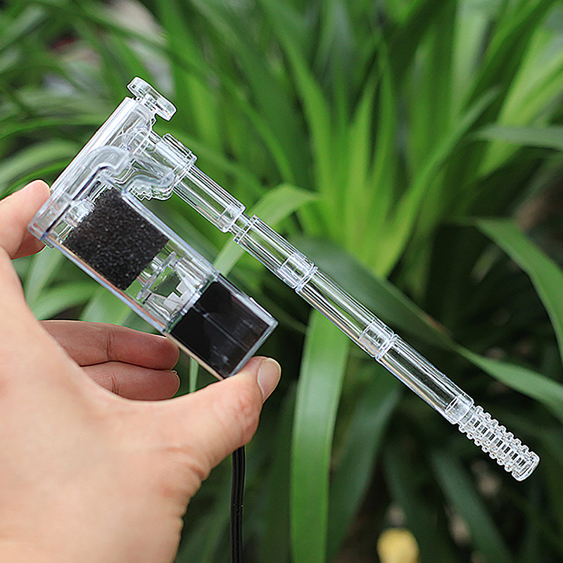Filtre suspendu externe pour Aquarium, Mini filtre, Interface d'alimentation pour Aquarium, débit 2.5W 250H/L pour Aquarium inférieur à 30CM
