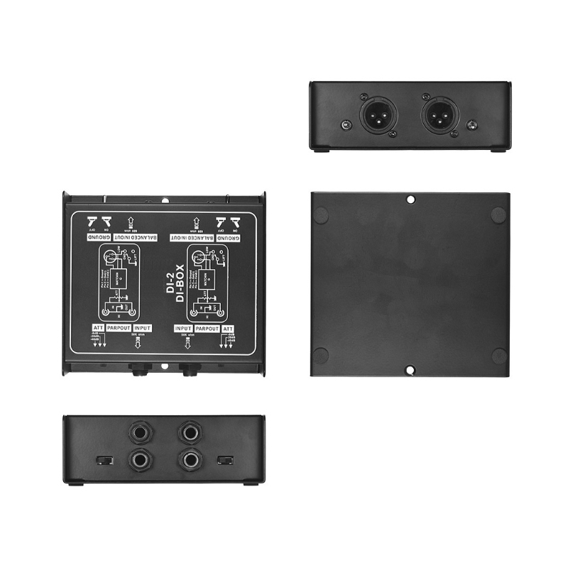 DIRECT BOX Dual-Channel Passive DI-Box Direct Injection Box