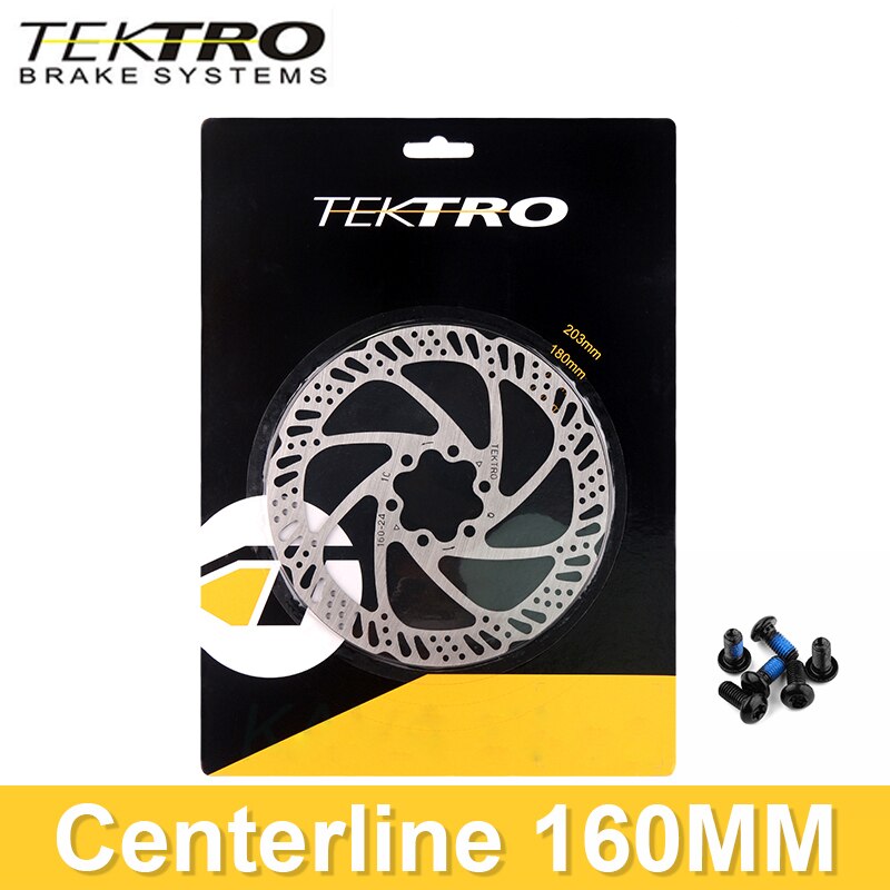TEKTRO – disque de frein hydraulique pour vélo de route et vtt pliable, 160/180/203mm: 1pcsTR-160-24